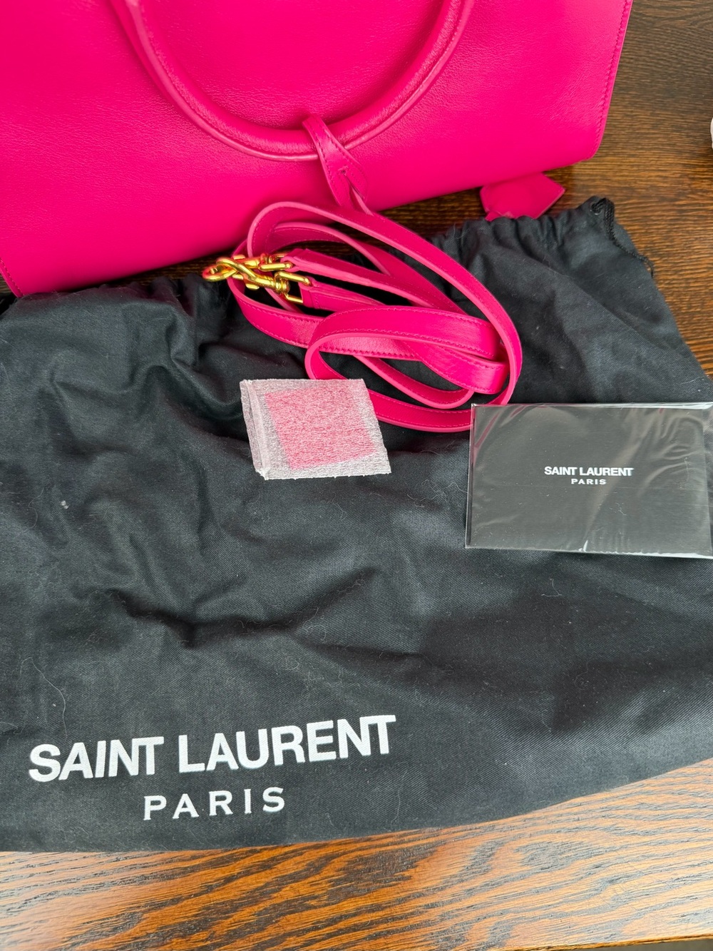 Saint Laurent Small Cabas Leather Satchel - Picture 8 of 17